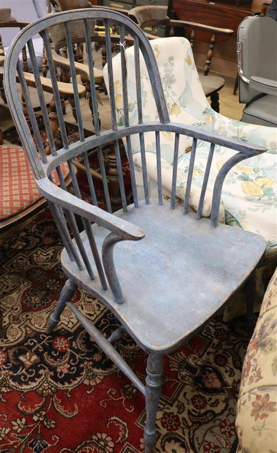 A painted Windsor chair